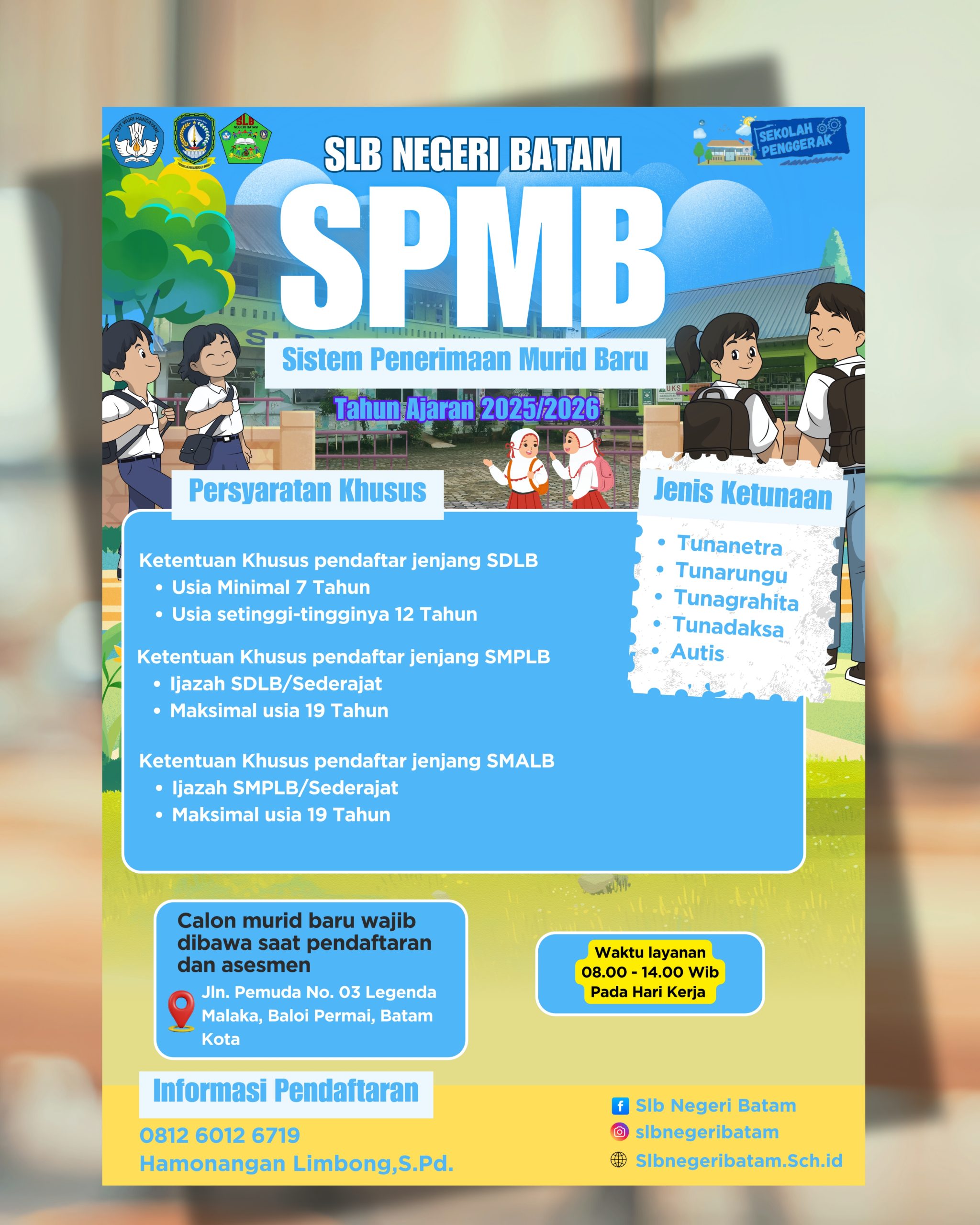 Persyaratan Khusus SPMB